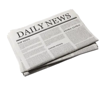 a newspaper with the word daily on it