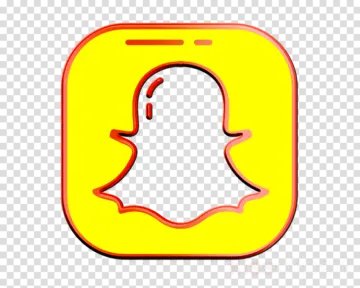 a yellow snap icon on a transparent background snap icon, hd transparent transparent background, hd transparent transparent transparent background, hd transparent transparent trans