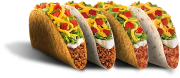 a group of three taco ta tas