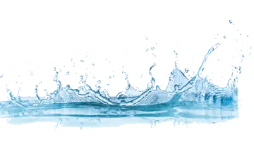 water splash on white background