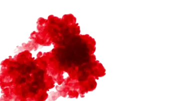 a bunch of red smoke on a white background