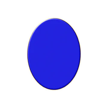 a blue circle on a white background