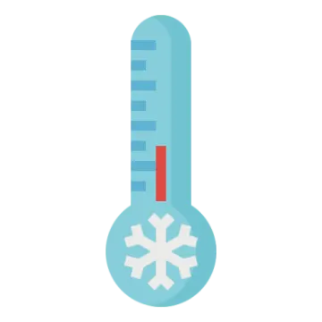 a thermometer on a white background