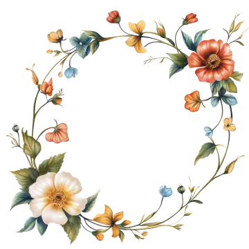 a wreath made of flowers and leaves
