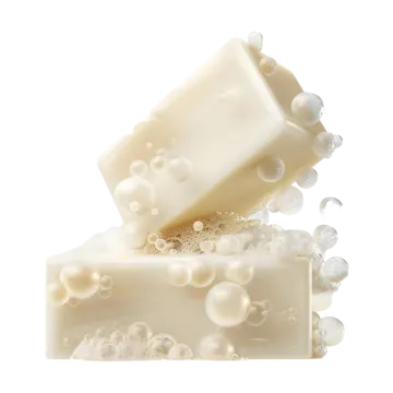 a soap bar with bubbles on it
