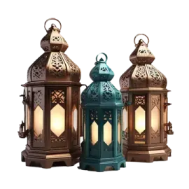 a set of three tea light lanterns