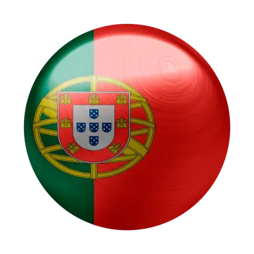 a ball with the flag of portugal