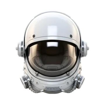 an astronaut helmet on a white background