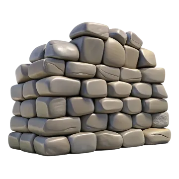 a pile of rocks on a white background