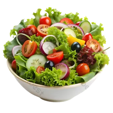a white bowl filled with salad and vegetables