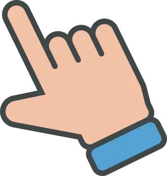 a hand with the number one on it