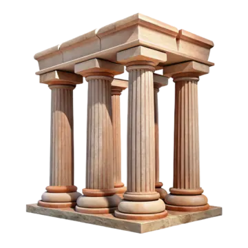 a 3d model of an ancient temple