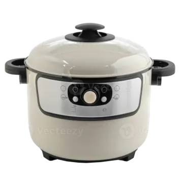 a white and black rice cooker