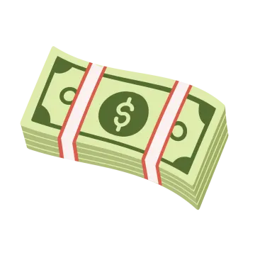 a stack of money