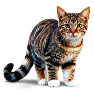 a cat is standing on a white surface