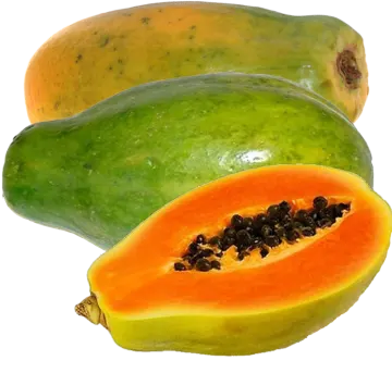 two papas and one cut in half