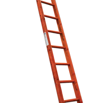 a wooden ladder on a white background