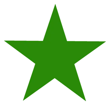 a green star