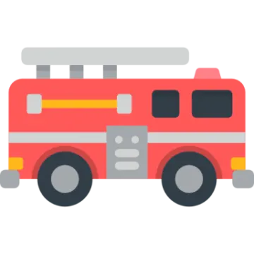 an illustration of a red fire truck