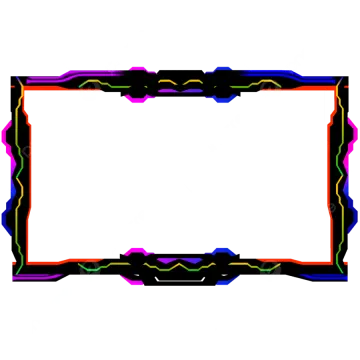 a colorful frame with a white background