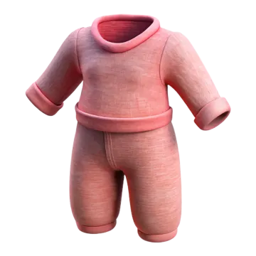 a pink baby suit on a white background