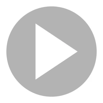 the play button on a white background
