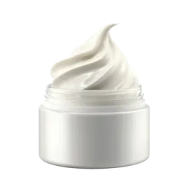 a white jar of whipped whipped cream