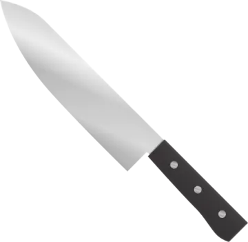 a knife on a white background