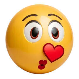 a smiley face with a heart on it