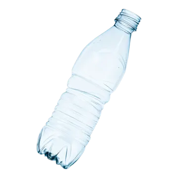 a bottle of water on a white background