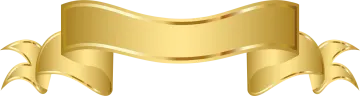 a gold ribbon