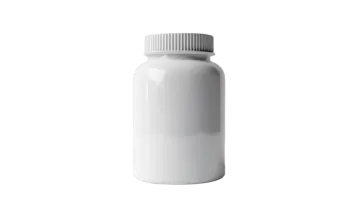 a white bottle with a plastic cap