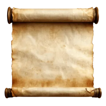 an old scroll on a white background