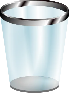 a glass filled with water