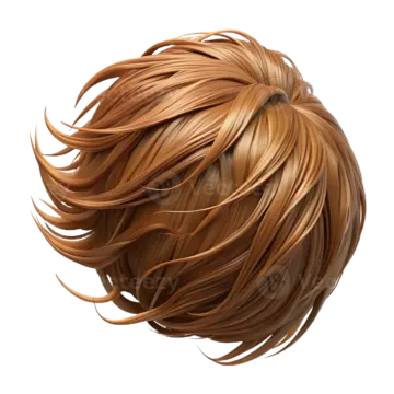a woman's head with long brown hair