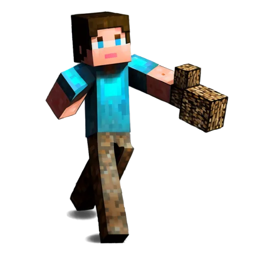 an image of a man holding a block