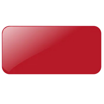 a red button on a white background