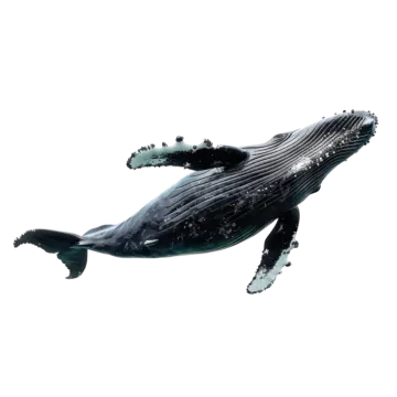 a whale jumping out of the water