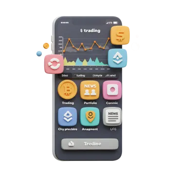 a smartphone with different app icons on it