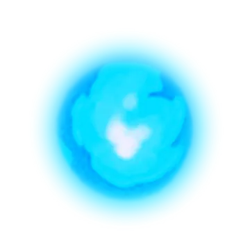 an image of a blue ball on white background