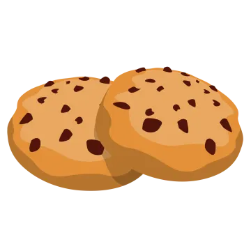 two chocolate chip cookies