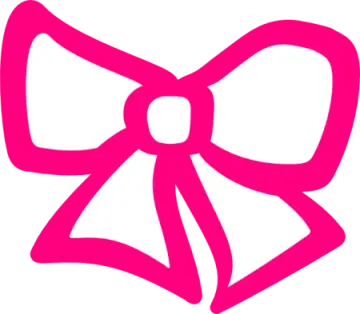 a pink bow clipart