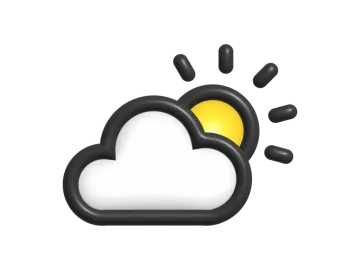 a weather icon on a white background