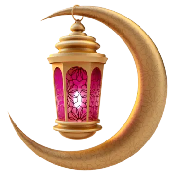 the moon is behind the lantern
