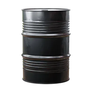 a black barrel on a white background