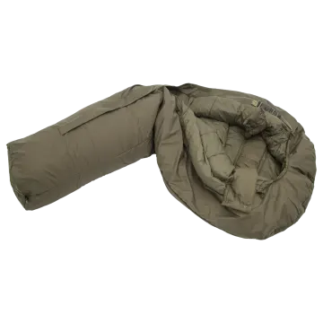 a sleeping bag on a white background