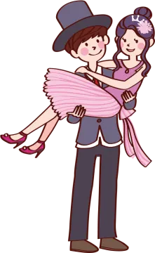 a man carrying a woman in his arms