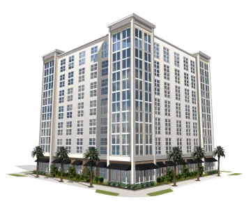 a rendering of the proposed apartment building