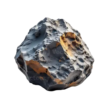 a rock on a white background