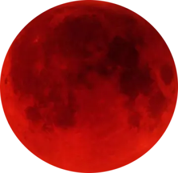 a red moon is shown in this image